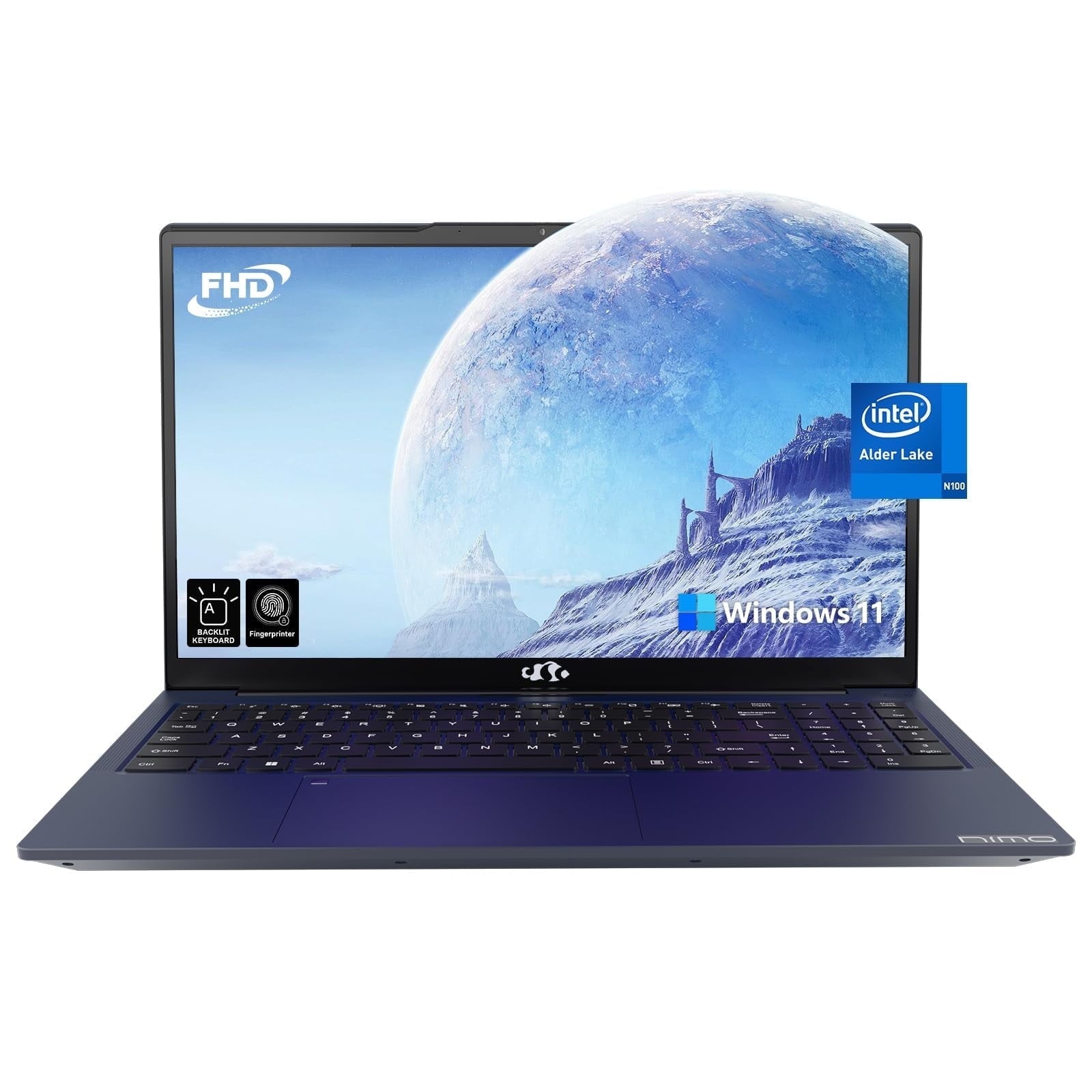 2025 Newest Laptop, 15.6-Inch FHD Display Laptop with Intel Quad Core-12th N100(Up to 3.4GHz), 16GB RAM 1TB ROM Business Laptop Computer, Fingerprint, Type C, Windows 11 Home, Pink - Image 2