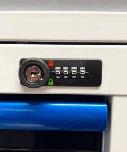 Alternative view of Pro Series | Loaded 45" 19-Drawer Rolling Tool Box | White and Blue