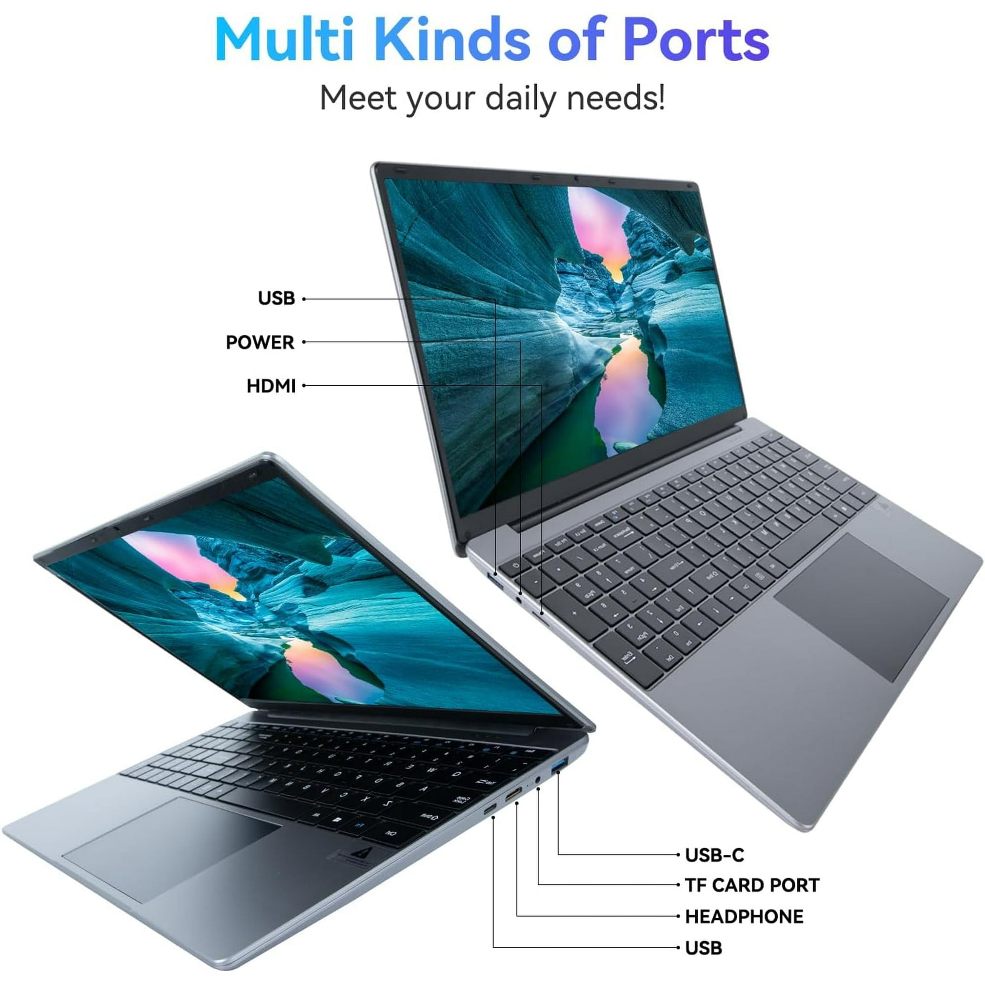 15.6"" Laptop, Intel Celeron N5095, 12GB RAM, 512GB SSD, FHD Display, Windows 11, Numeric Keypad" - Image 2