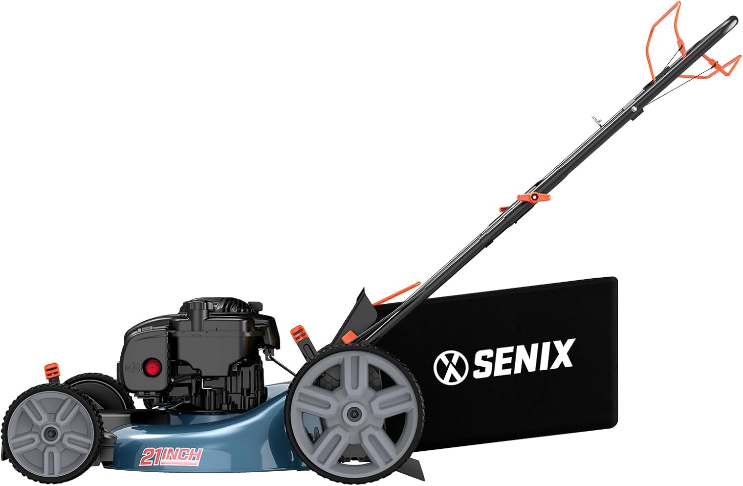 21-inch Gas Self-Propelled Lawn Mower - 140 cc 4-Cycle Briggs & Stratton Engine, Bagging, Mulching, and Side Discharge, 6-Position Lever Height Adjustment - Image 9