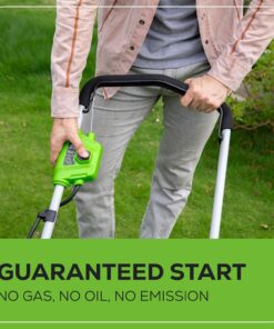Alternative view of 40V 16" Cordless Lawn Mower, Ultra-Light Push Mower with 4.0Ah Battery & Charger(75+ Tool Compatibility, 45Min Runtime)