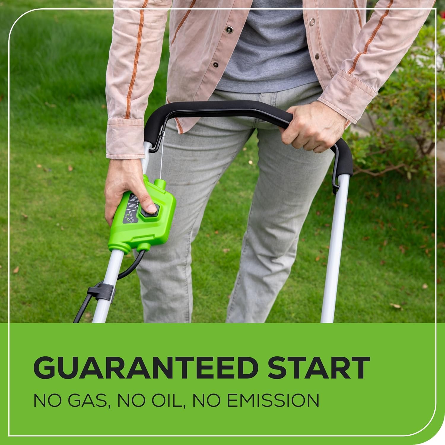 40V 16" Cordless Lawn Mower, Ultra-Light Push Mower with 4.0Ah Battery & Charger(75+ Tool Compatibility, 45Min Runtime) - Image 2
