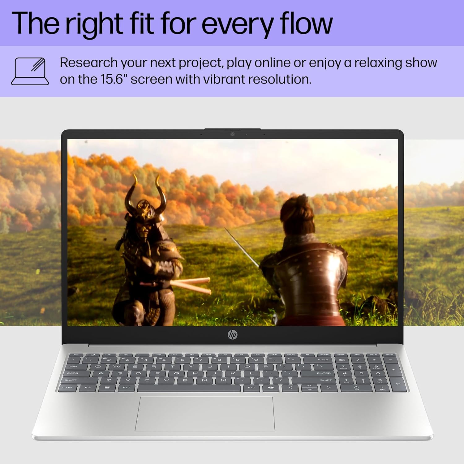 15.6 inch Laptop, HD Touchscreen Display, AMD Ryzen 3 7320U, 8 GB RAM, 128 GB SSD, AMD Radeon Graphics, Windows 11 Home in S Mode, Natural Silver, 15- fc0099nr - Image 2