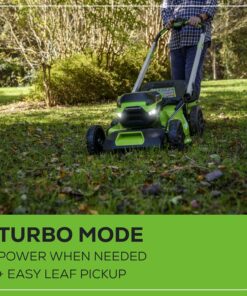 Alternative view of 60V 21" Self-Propelled Cordless Lawn Mower, Brushless Motor, LED Lights, Includes 2X 4.0Ah Batteries & Rapid Dual-Port Charger(75+ Tool Compatibility, 45Min Runtime)