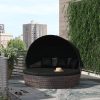 75.5'' Wide Wicker Patio Daybed with Cushions