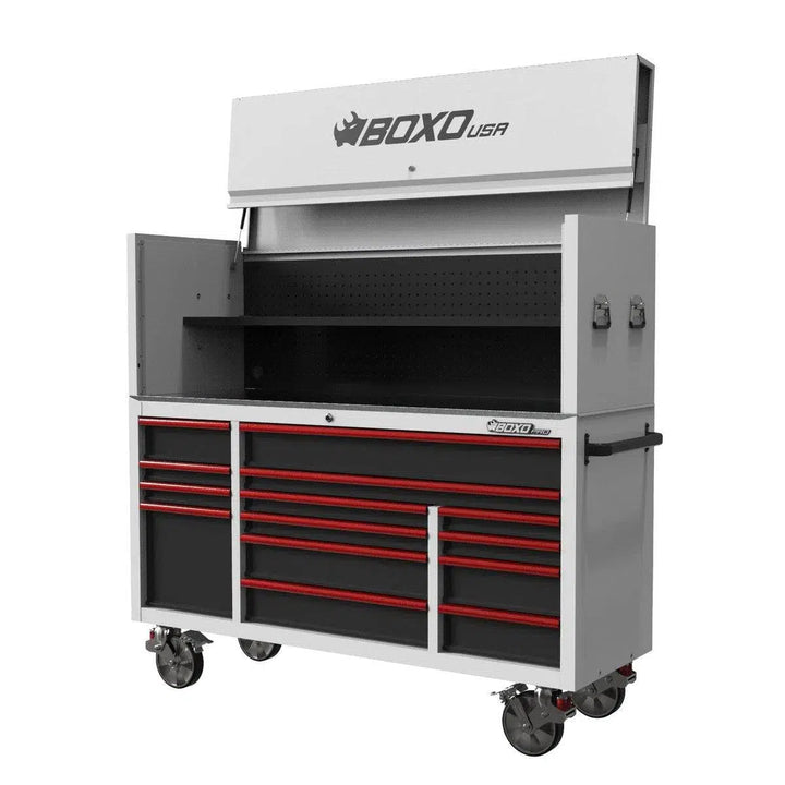 Pro Series | Loaded 72" 14-Drawer Garage Top Rolling Tool Box | White - Image 7