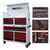 Pro Series | Loaded 53" 20-Drawer Rolling Tool Box | White and Red