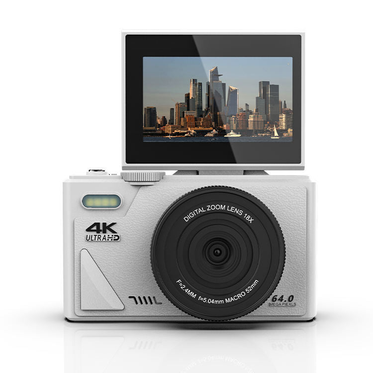Vintage Flip-Screen 4K CMOS Digital Camera - Image 3