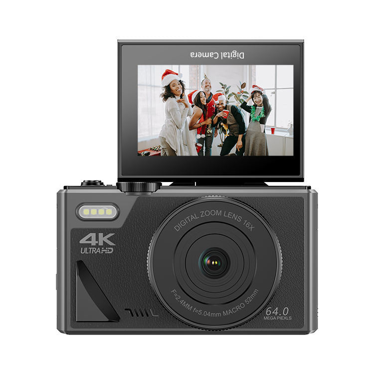 Vintage Flip-Screen 4K CMOS Digital Camera - Image 6