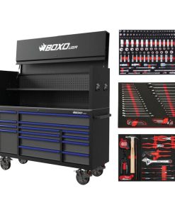 Alternative view of Pro Series | Loaded 72 14-Drawer Garage Top Rolling Tool Box | Black