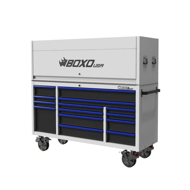 Pro Series | Loaded 72" 14-Drawer Garage Top Rolling Tool Box | White - Image 6