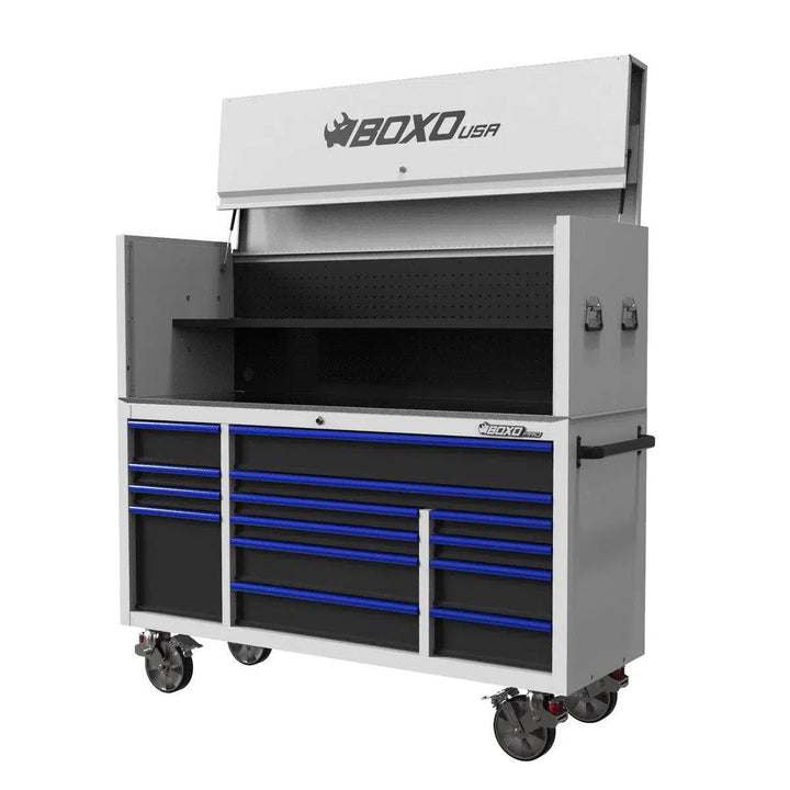 Pro Series | Loaded 72" 14-Drawer Garage Top Rolling Tool Box | White - Image 8