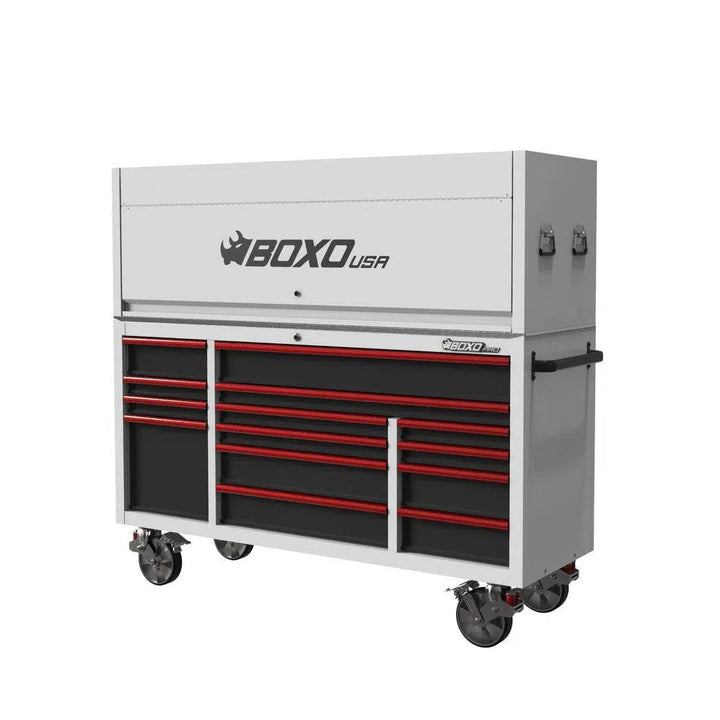 Pro Series | Loaded 72" 14-Drawer Garage Top Rolling Tool Box | White - Image 5
