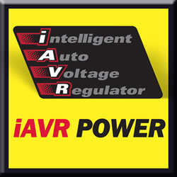 Consistent power with iAVR (Intelligent Automatic Voltage Regulation) technology
